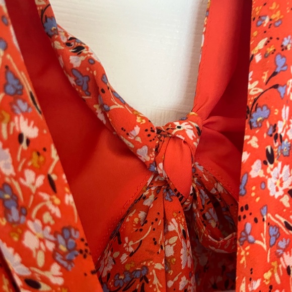 Depend On You Red Cutout Floral Ring Link Maxi Dress NWOT - Picture 7 of 13